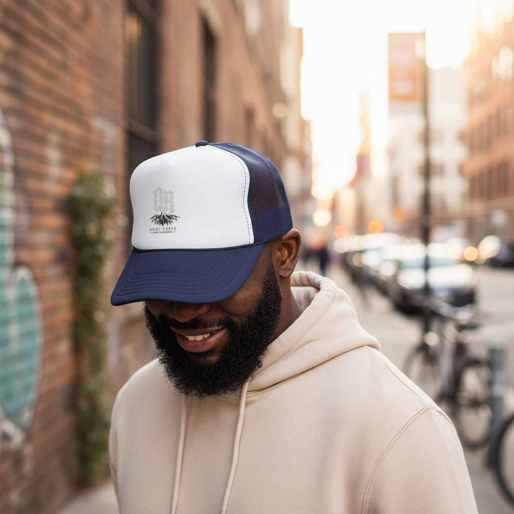 Vintage Roots Trucker Cap —  Emblem