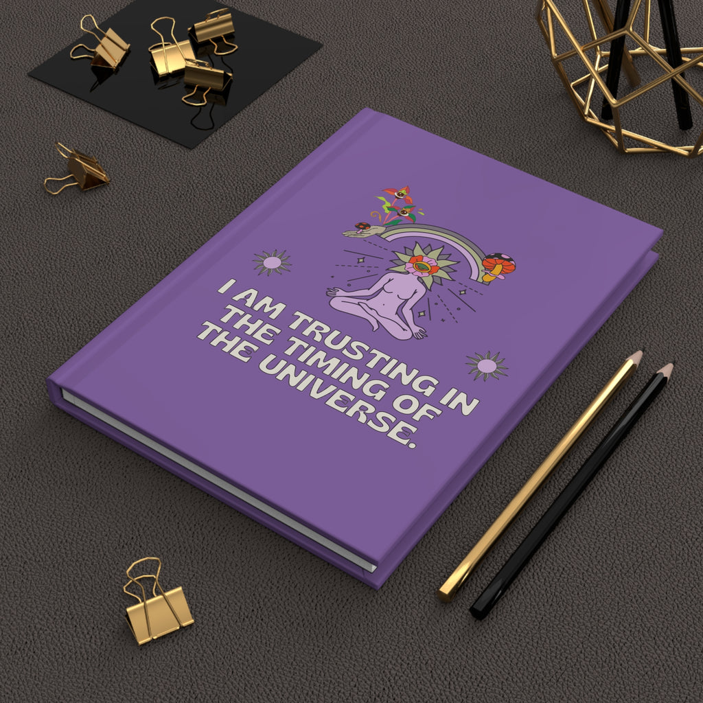 Trusting the Timing Hardcover Journal — Spiritual Meditation Notebook