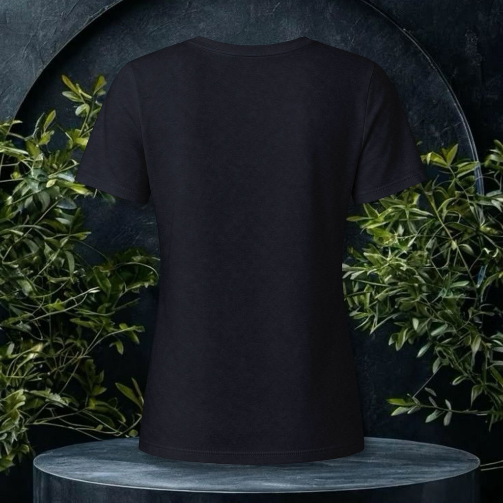 Meditation V-Neck Tee — Spiritual Boho Relaxed Heather Top for Mindful Mornings