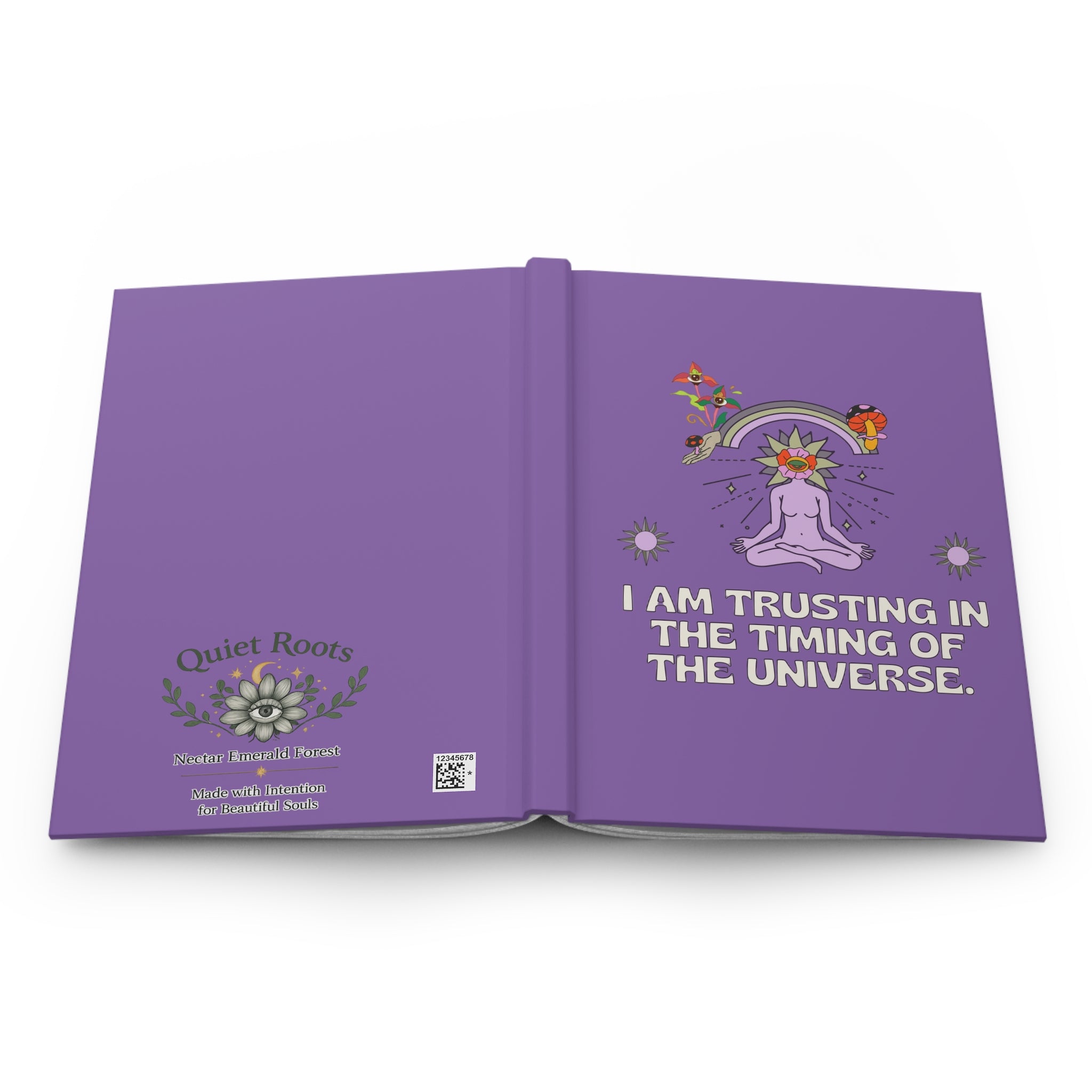 Trusting the Timing Hardcover Journal — Spiritual Meditation Notebook